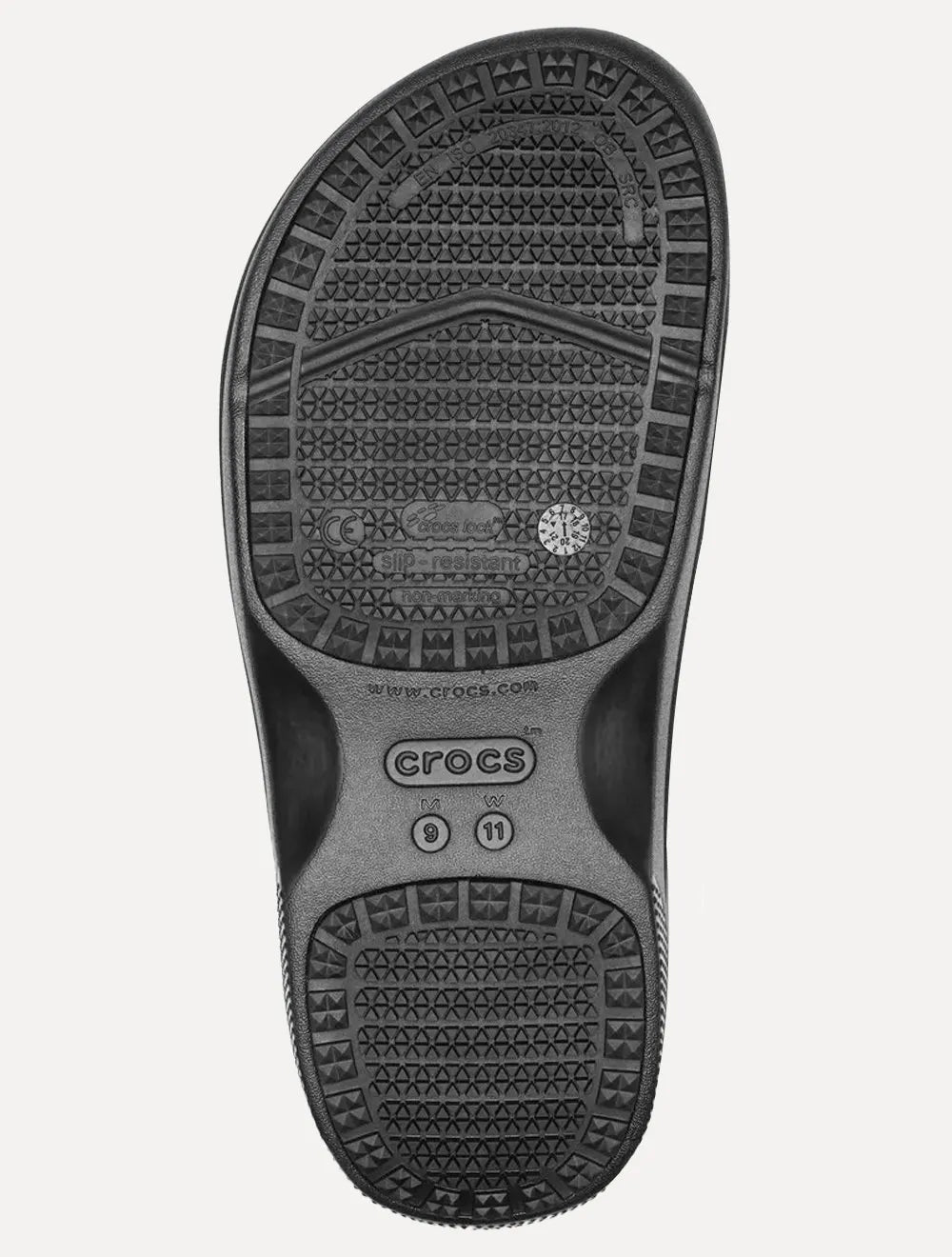 Sapato Crocs Masculino On The Clock Work Slipon Preto