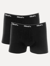 Cueca Mash Boxer Cotton Basic Preta Pack 2UN