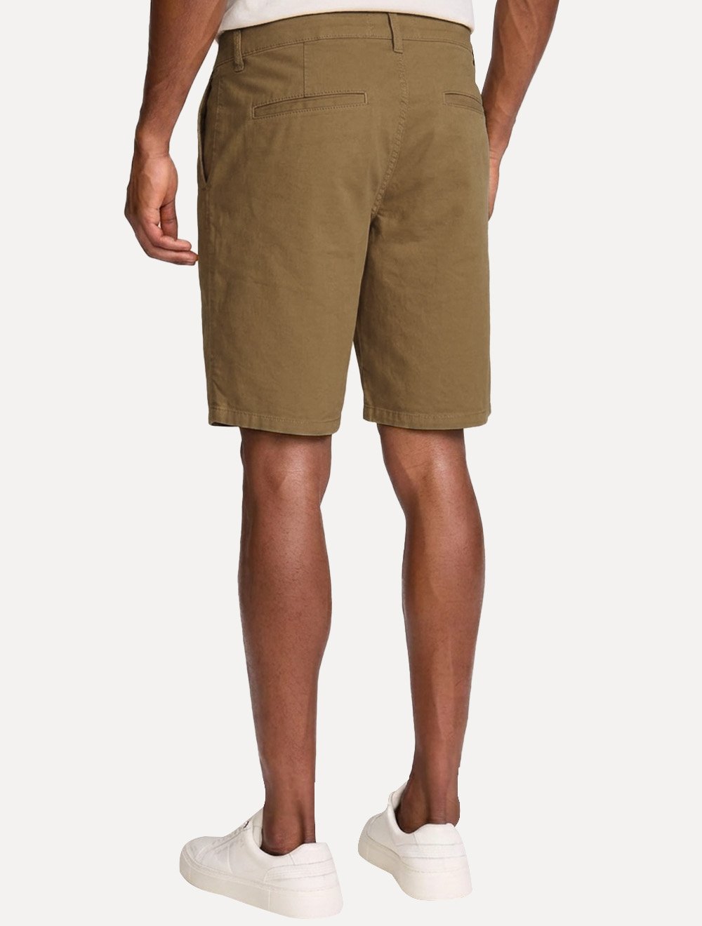 Bermuda John John Masculina Chino Portland Cáqui Escuro