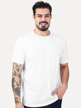 Camiseta Individual Slim Pima Soft Touch Logo Branca