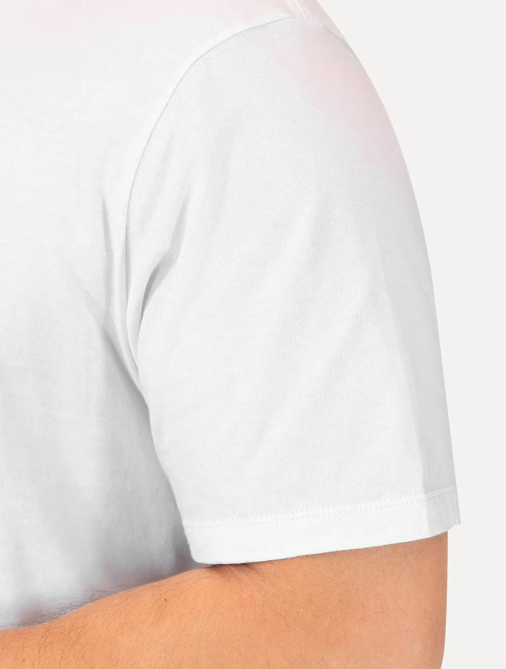 Camiseta Guess Masculina Bordado Peito Logo 1981 Branca