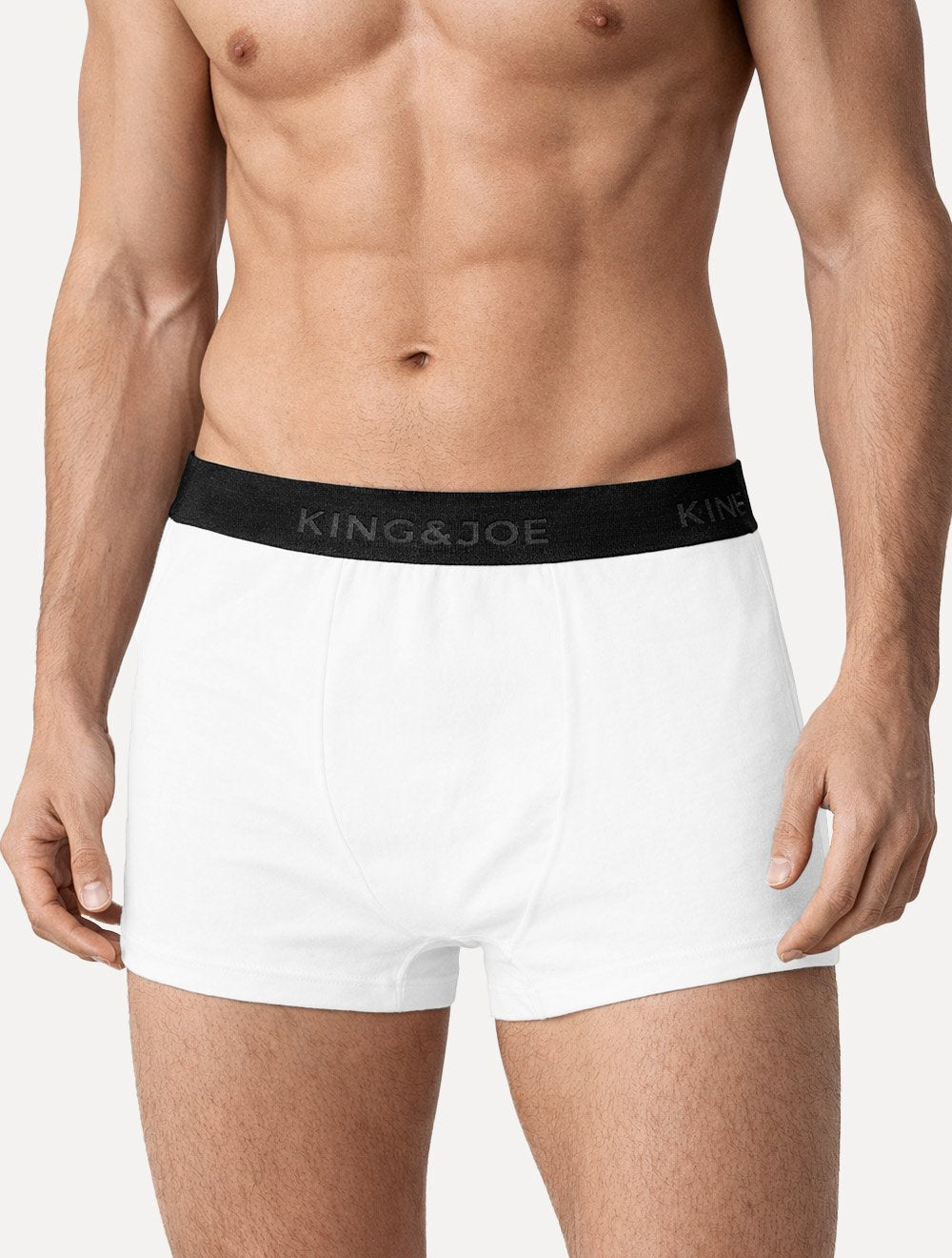 Cueca King & Joe Boxer Lisa Black Logo Branca Pack 2UN AC26701 00002