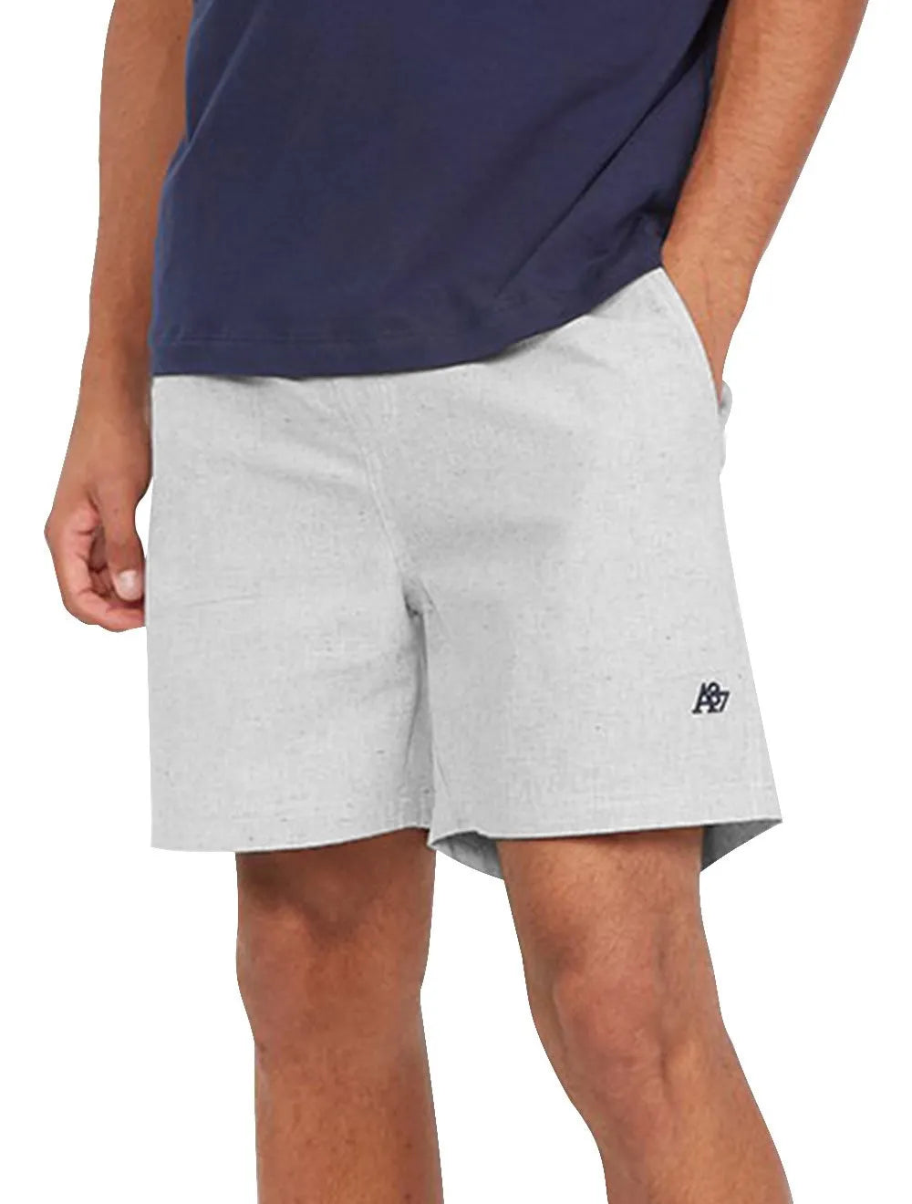 Short Aeropostale Masculino A87 Viscose Cinza Mescla