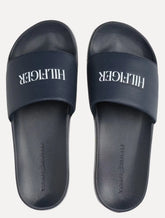 Chinelo Tommy Hilfiger Print Tumble Pool Slide Azul Marinho