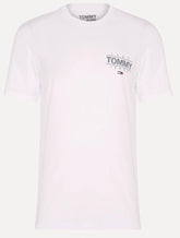 Camiseta Tommy Jeans Masculina Metallic Logo Chest Branca