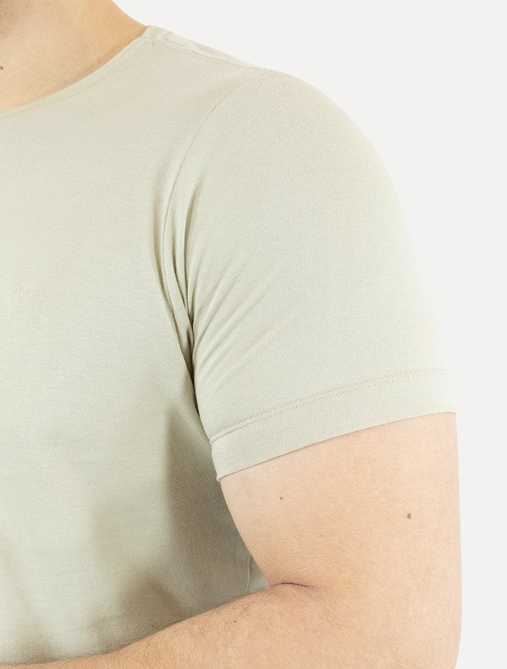 Camiseta Aramis Masculina Basic Lisa Caqui Claro