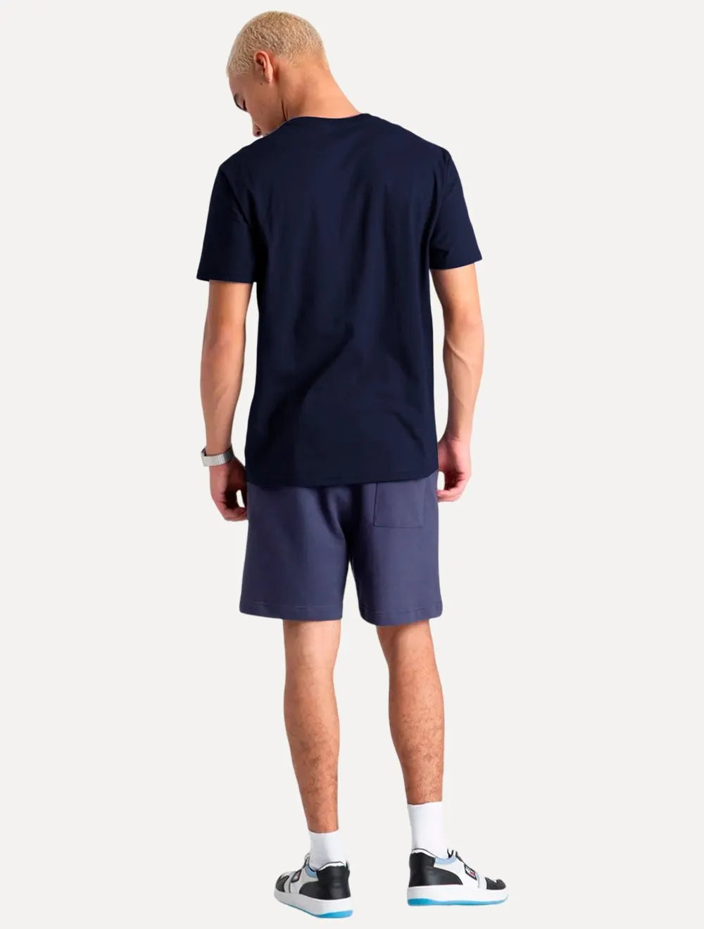 Camiseta Tommy Jeans Masculina Regular College Print Azul Marinho