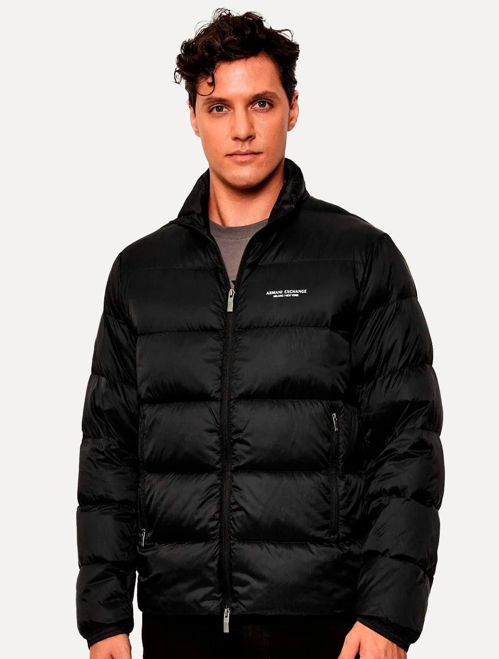 Jaqueta Armani Exchange Masculina Down Nylon Preta