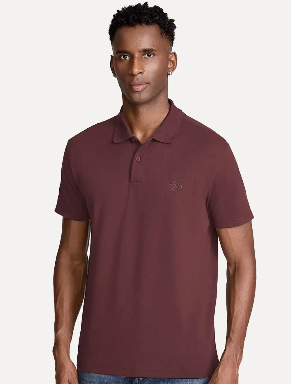Polo John John Masculina Light Transfer Vinho