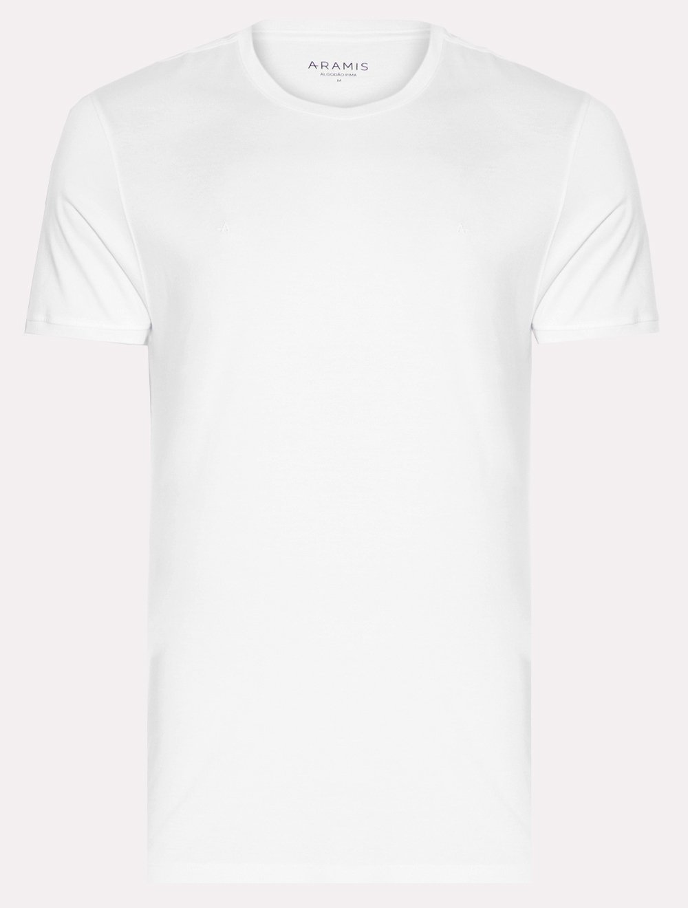 Camiseta Aramis Masculina Jersey Algodão Pima Surton Branca