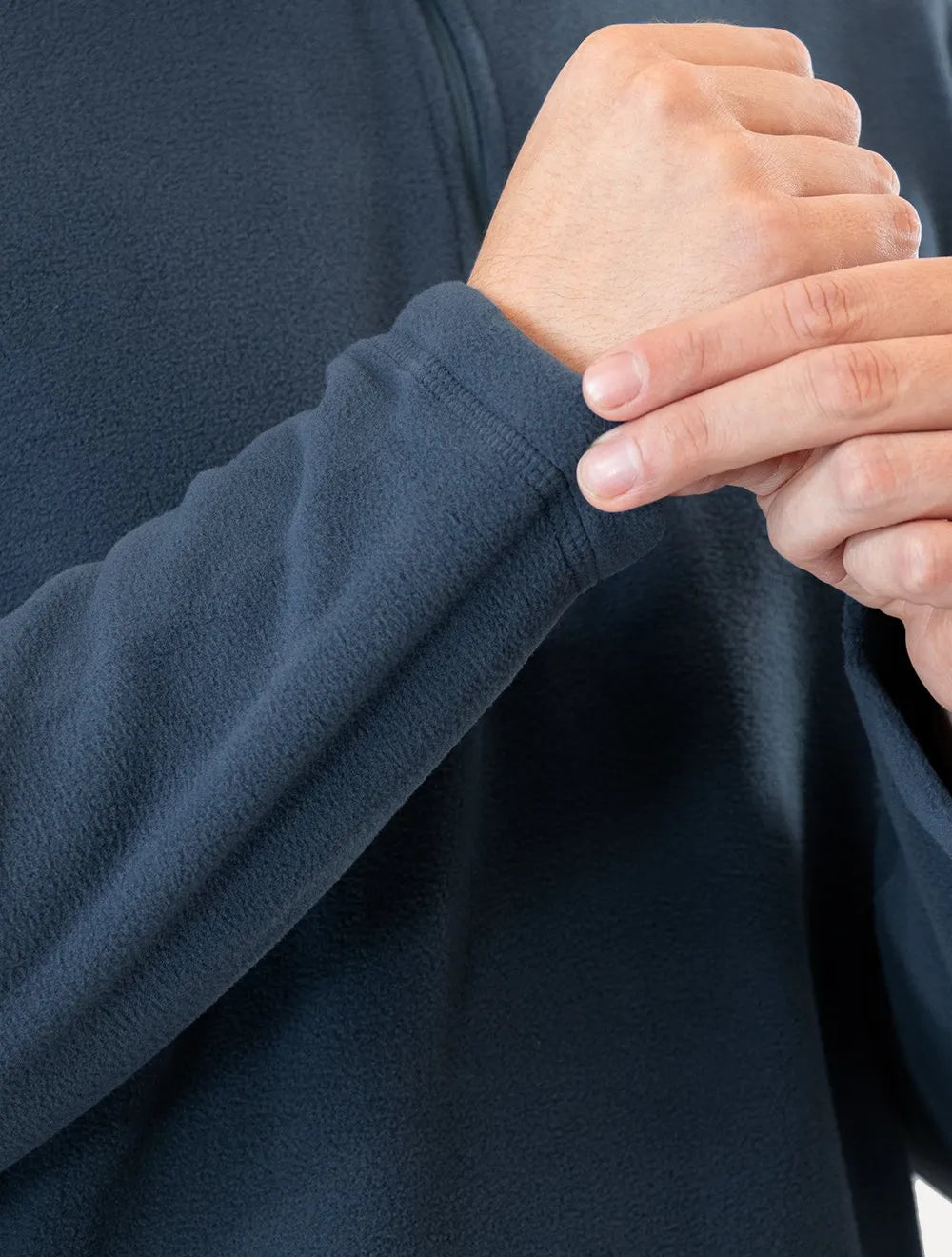 Blusa The North Face Masculina Fleece TKA 100 Glacier 1/4 Zip Azul Escuro