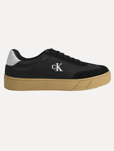 Tênis Calvin Klein Jeans Masculino Palito Embossed CK Preto