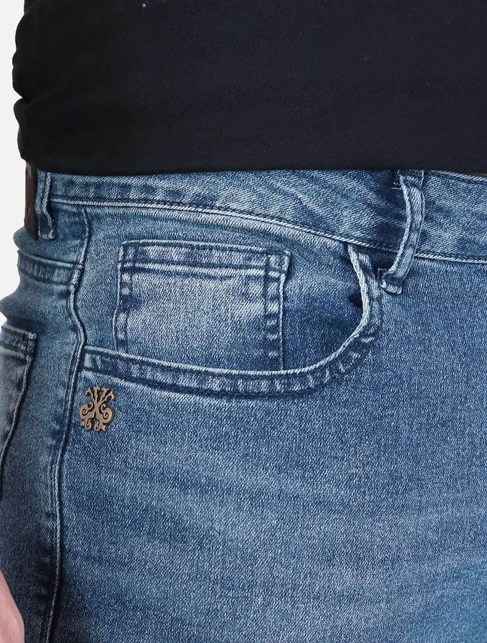 Calça John John Masculina Skinny Antuerpio Azul Médio