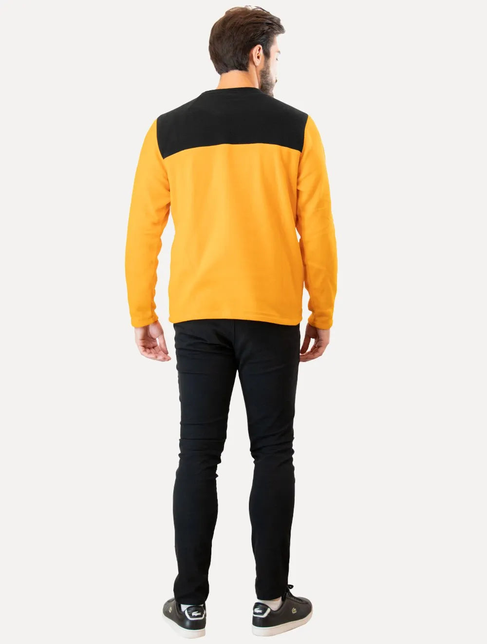 Blusa The North Face Masculina Fleece TKA 100 Glacier Crew Amarela