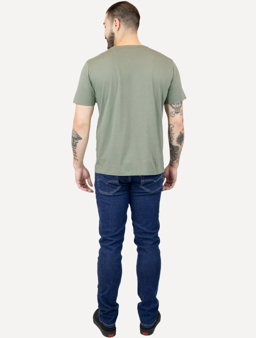 Camiseta Individual Slim Pima Soft Touch Logo Verde Médio