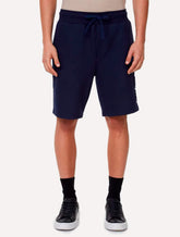 Bermuda John John Masculina Moletom Embossed Logo Azul Marinho