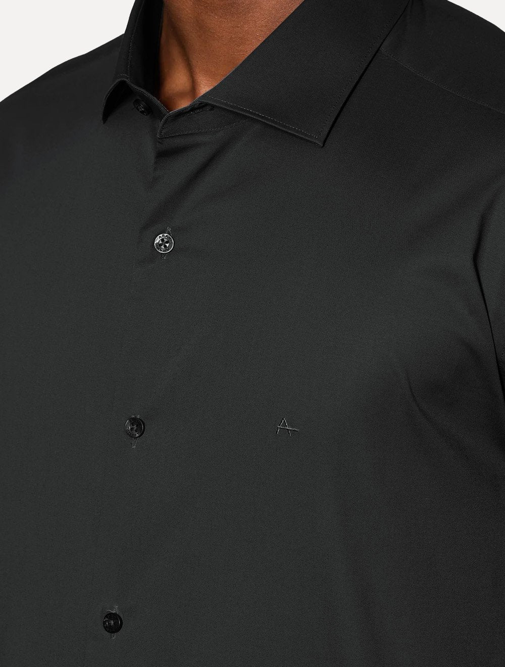 Camisa Aramis Masculina Slim Tricoline Liso Stretch Gerafite