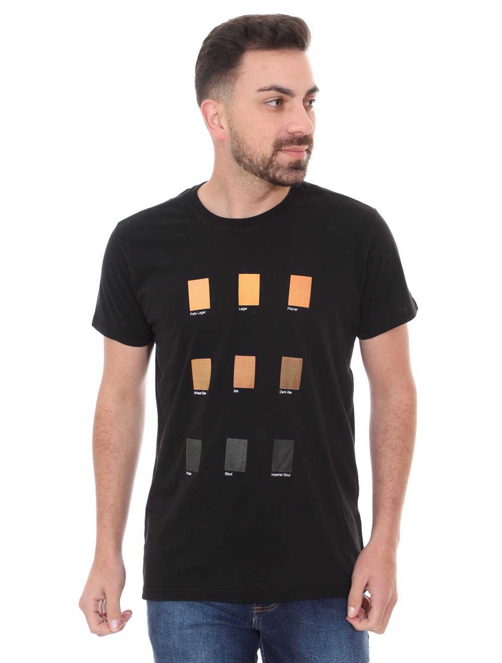 Camiseta Foxton Masculina Beer Pallate Preta
