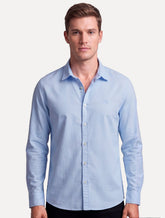 Camisa John John Masculina Regular Oxford Azul Claro