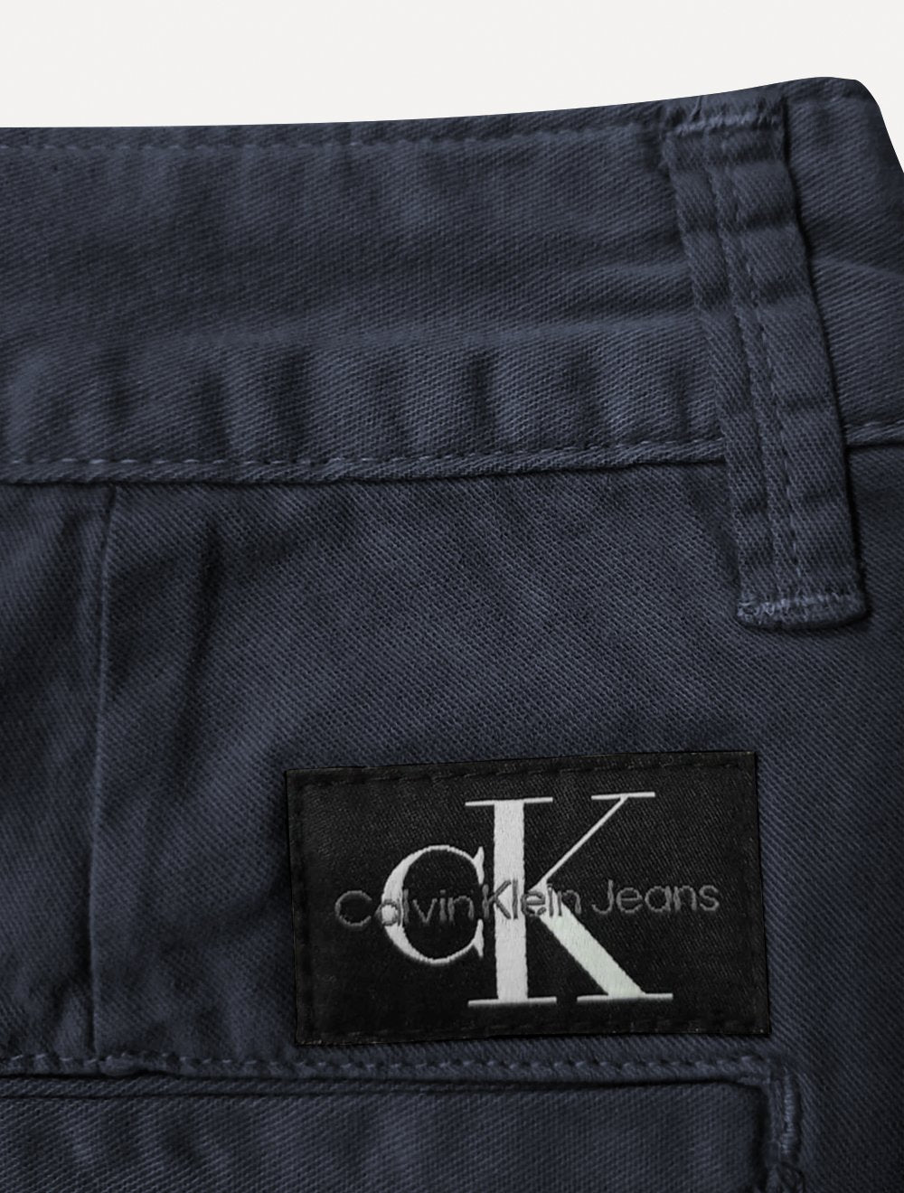 Bermuda Calvin Klein Jeans Masculina Sarja CKJ RE Issue Azul Marinho
