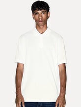 Polo Armani Exchange Regular Fit Light Logo Milano Off White