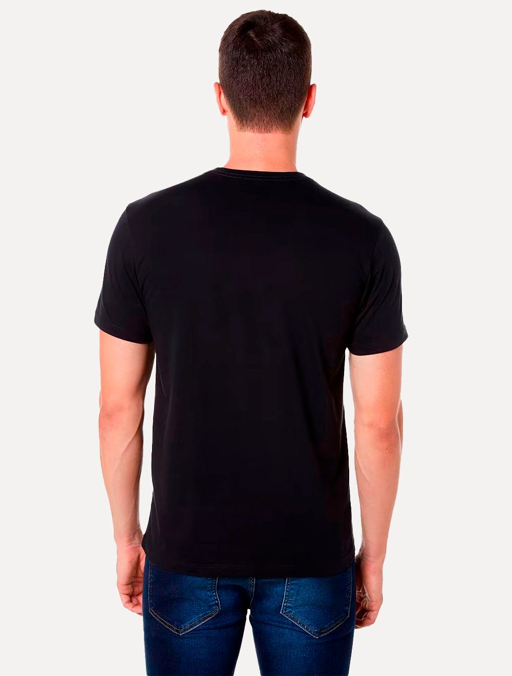 Camiseta John John Masculina Relaxed Puffed Logo Preta