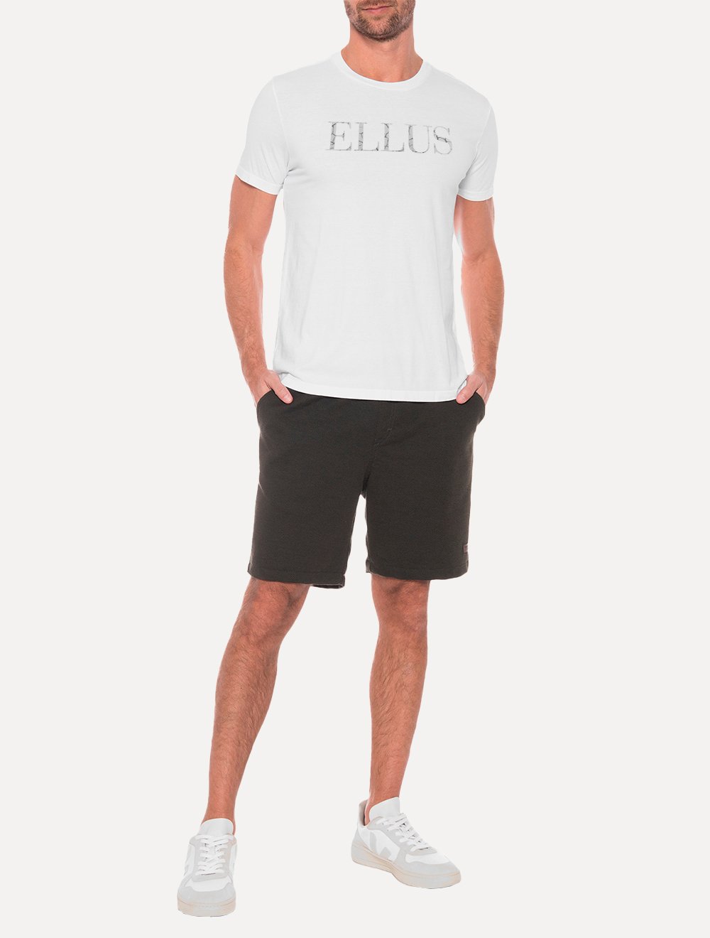 Camiseta Ellus Cotton Fine Foil Classic Branca
