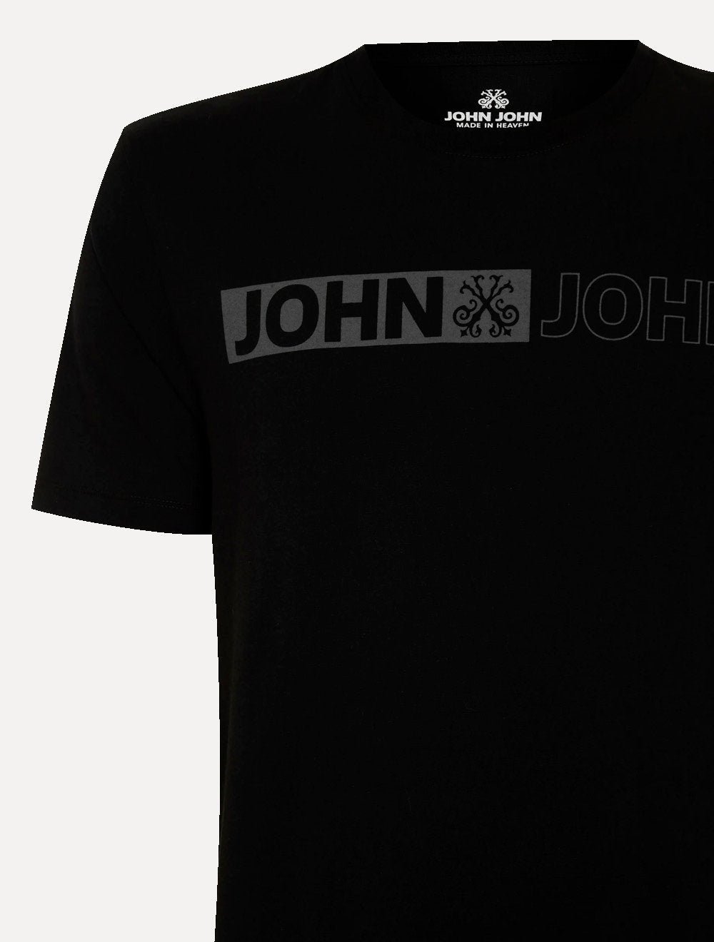 Camiseta John John Masculina Regular Fit On And Off Preta