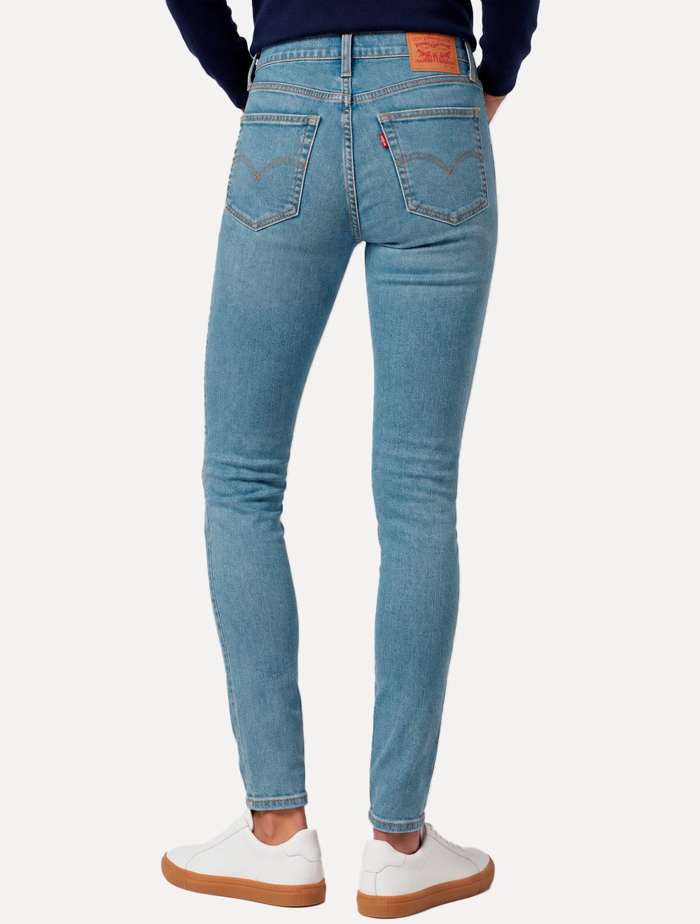 Calça Levis Jeans Feminina 721 Skinny High Rise Azul Claro