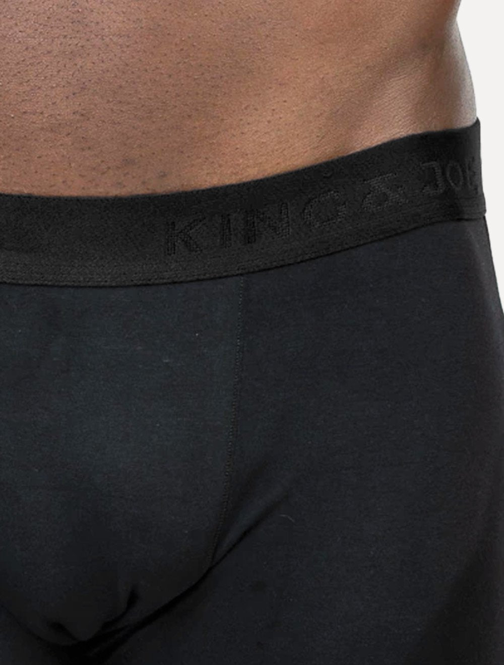 Cueca King & Joe Boxer Lisa Black Logo Preta Pack 2UN AC26701 00003