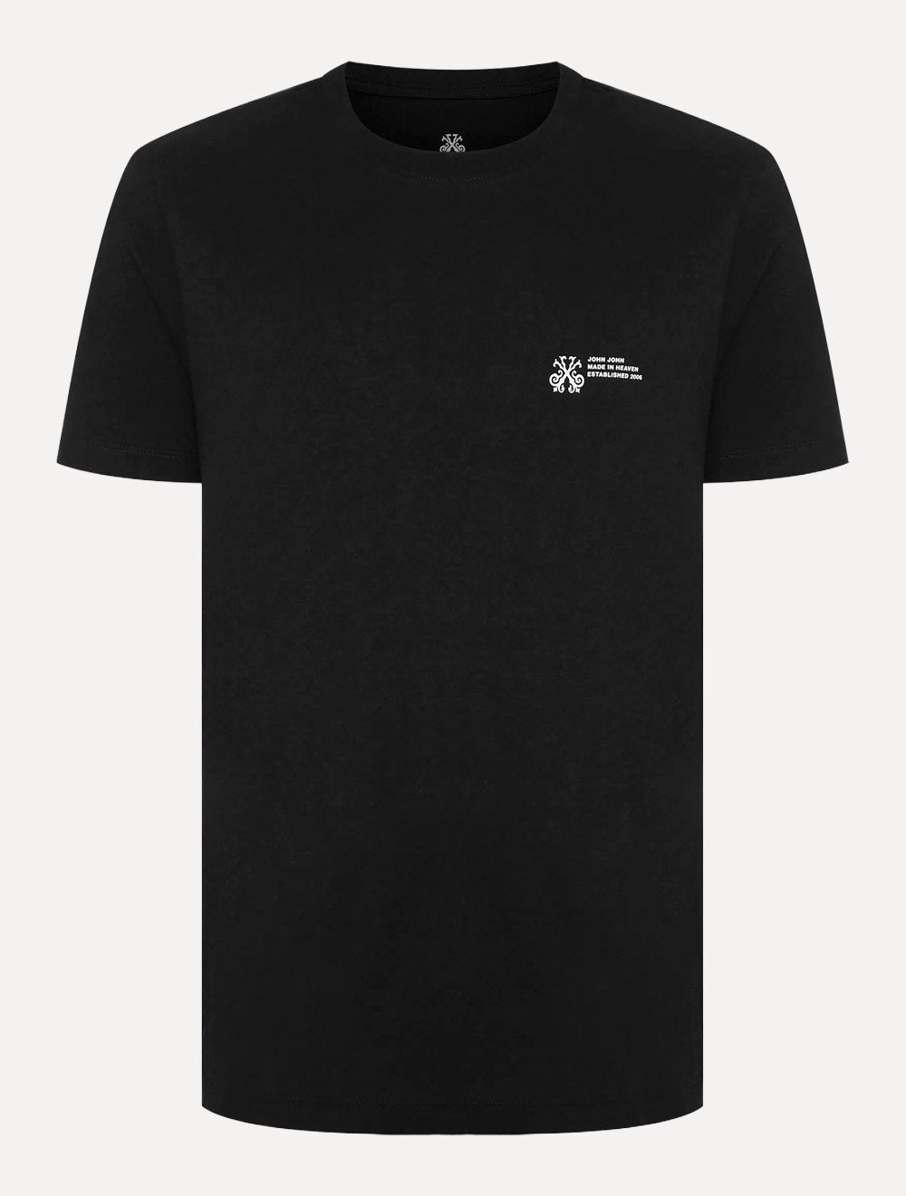 Camiseta John John Masculina Regular Fit Established 2006 Preto