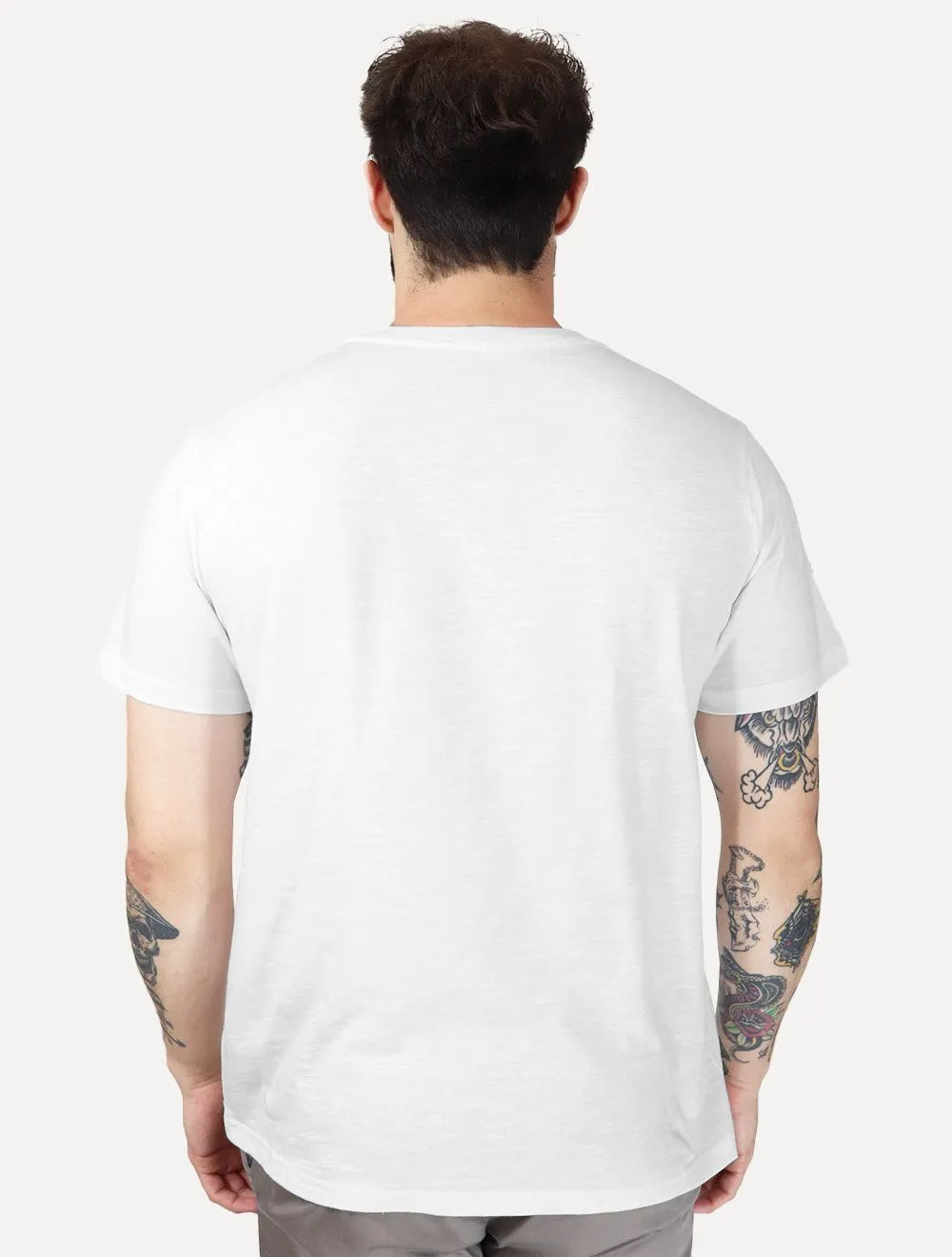 Camiseta Levis Masculina Rope Country Center Logo Branca Mescla