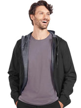 Jaqueta Aramis Masculina Nylon Dupla Face Hoodie Liquid Repeller Preta