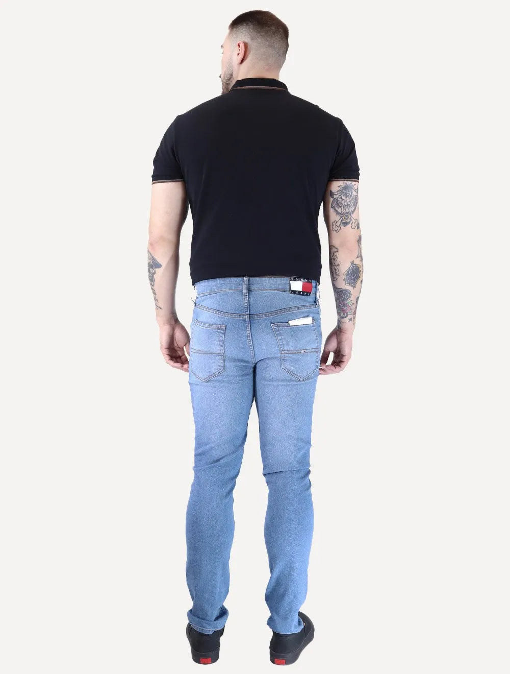 Calça Tommy Jeans Masculina Skinny Simon Denim Azul Claro