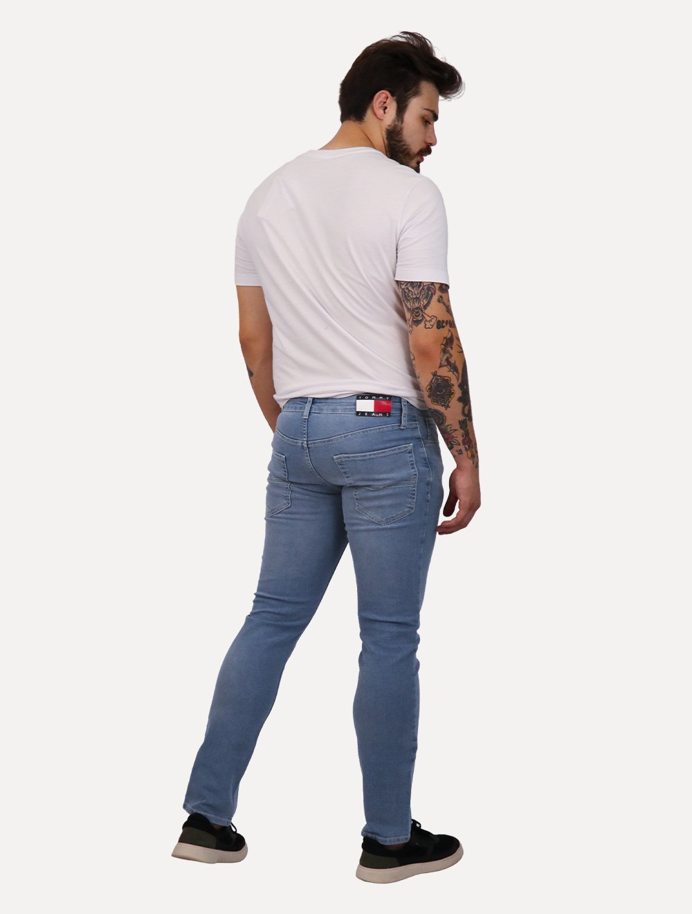 Calça Tommy Jeans Masculina Slim Scanton Washed Clara