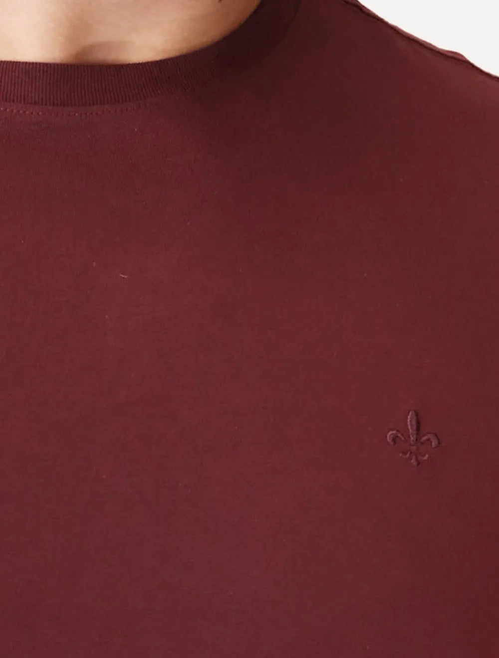 Camiseta Dudalina Masculina Essentials Modal Logo Vinho