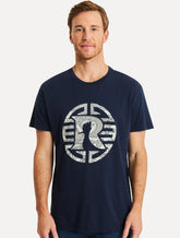Camiseta Reserva Masculina Estampada R Mandarim Azul Marinho
