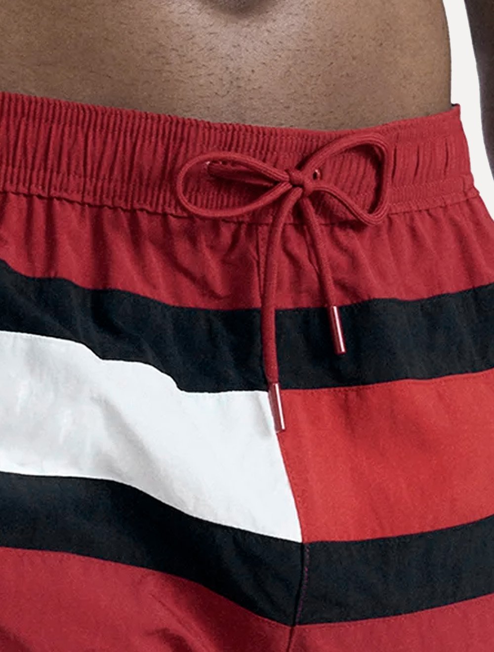 Short Tommy Hilfiger Medium Drawstring Colourblock Vermelho Escuro