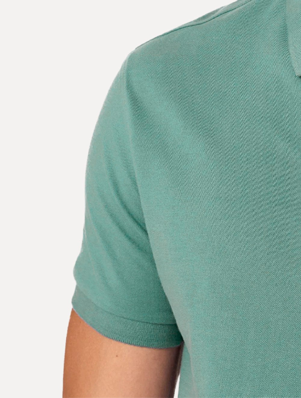 Polo Dudalina Masculina Piquet Essential Color Verde Petróleo
