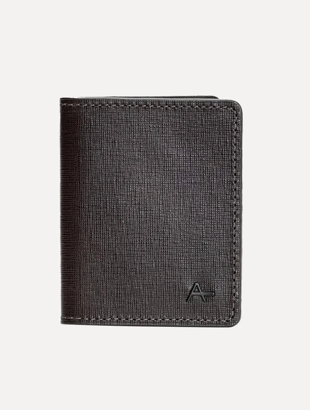 Carteira Aramis Masculina Couro Saffiano Vertical Marrom Café