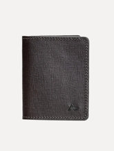 Carteira Aramis Masculina Couro Saffiano Vertical Marrom Café