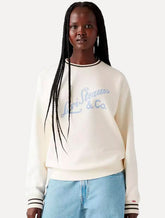 Moletom Levis Feminino Crewneck Relaxed Fit Signature Branco