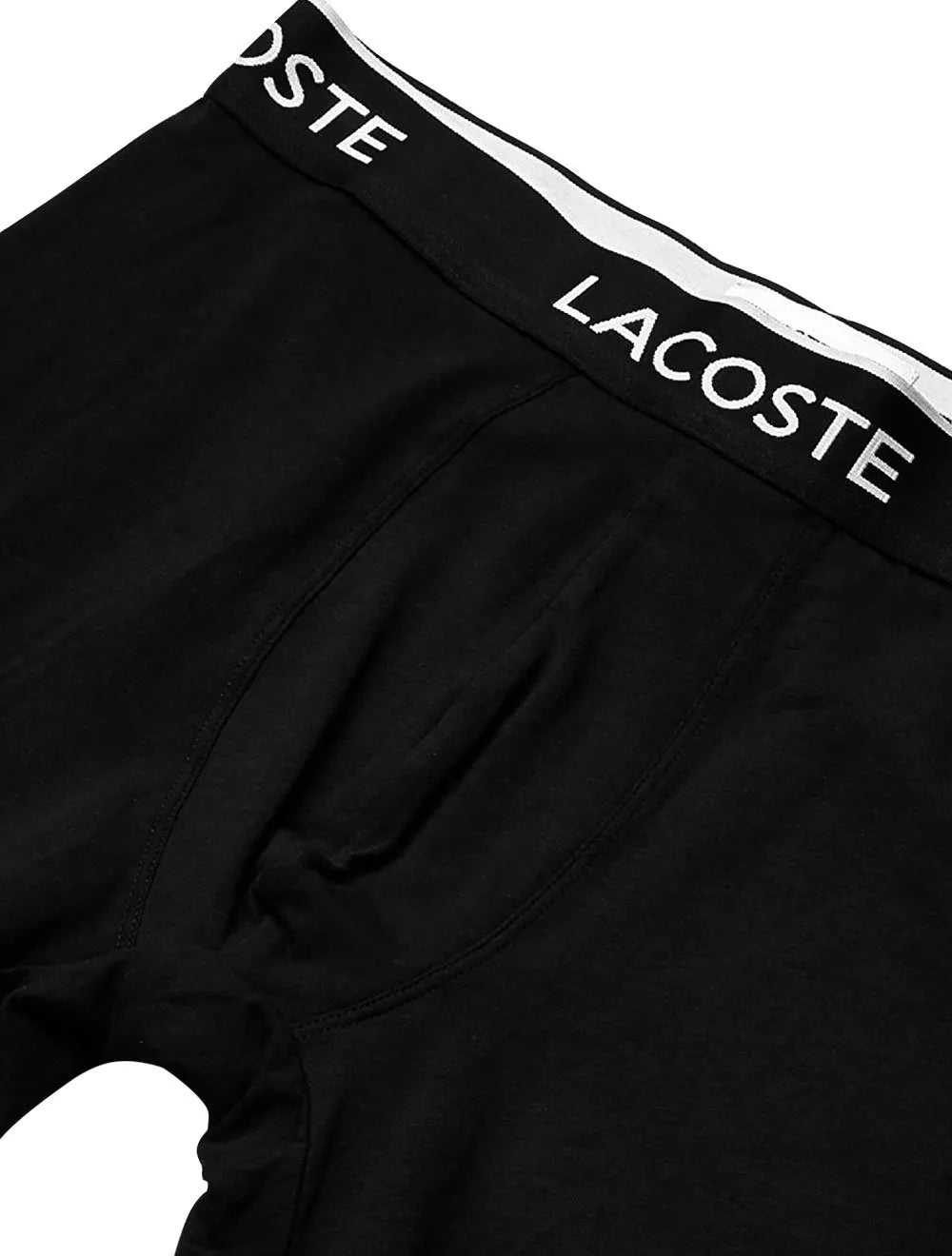 Cueca Lacoste Trunk Boxer Lettered Waist Preta 1UN