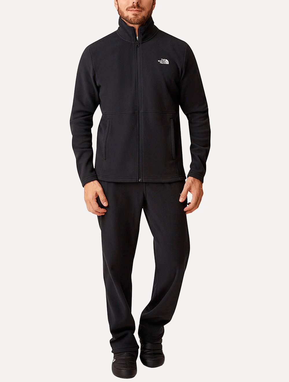 Blusa The North Face Masculina Fleece Glacier Full Zip TNF Preta