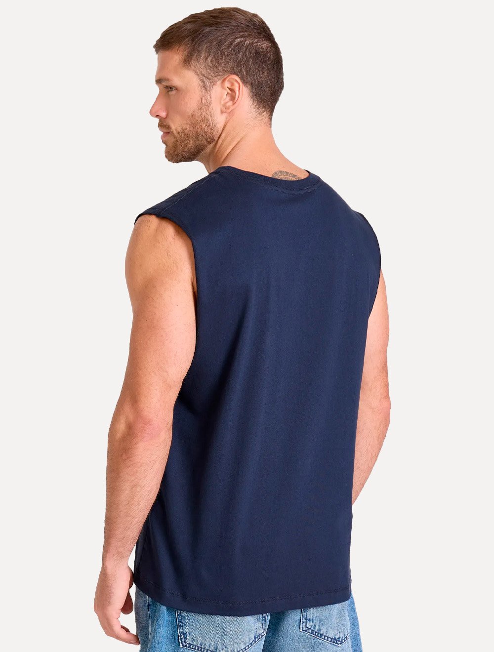 Regata John John Masculina Relaxed Fit Dust Logo Azul Marinho