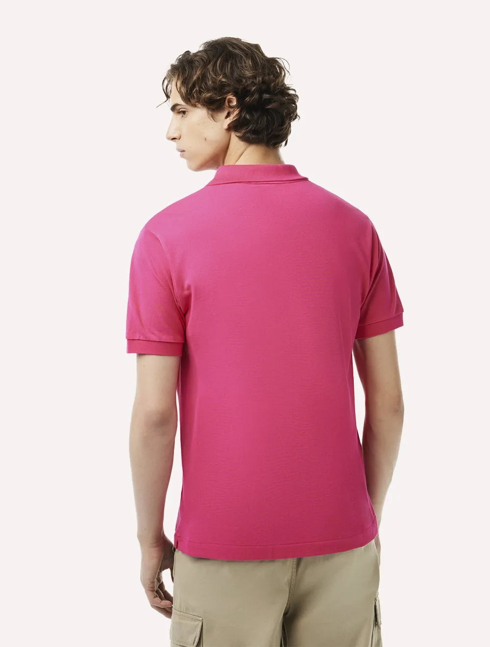 Polo Lacoste Masculina L.12.12 Rosa Pink