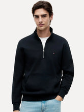 Moletom Tommy Hilfiger Masculino Essential Terry New Half Zip Azul Marinho