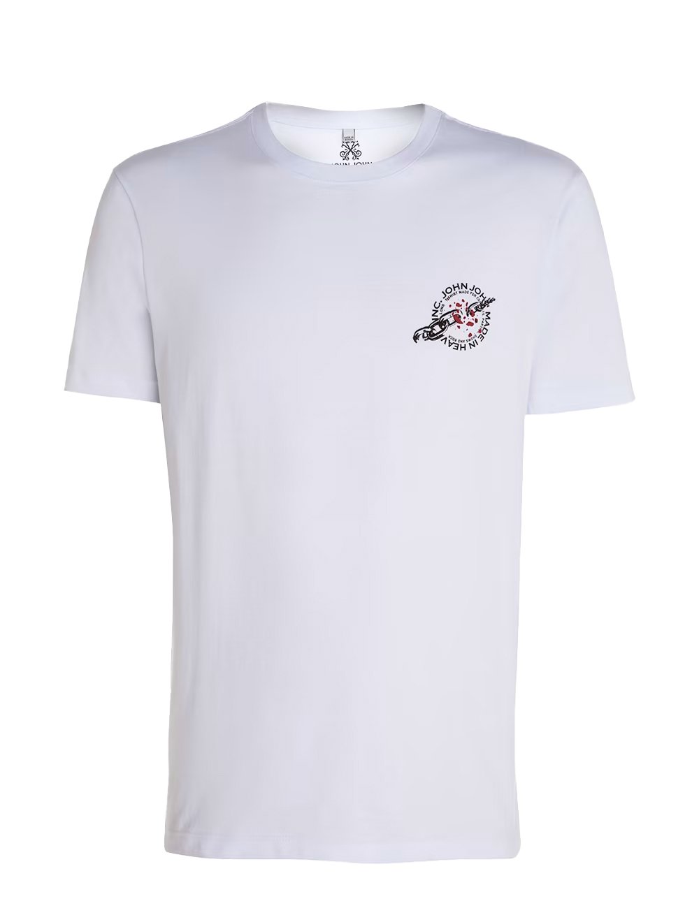 Camiseta John John Masculina Regular Chains Branca