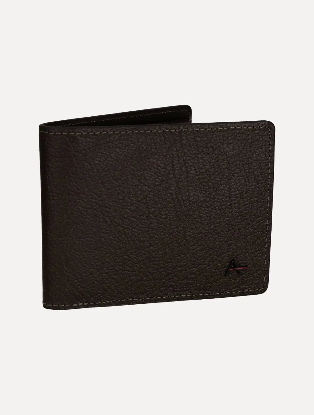 Carteira Aramis Masculina Couro Horizontal Rought Marrom Café