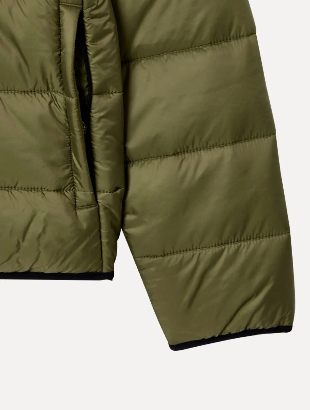 Jaqueta Lacoste Masculina Hoodie Water-Repellent Quilted Puffer Verde Escuro